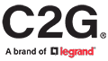 C2G logo: C2G in bold black lettering; A brand of Legrand beneath in smaller text.